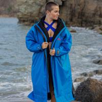 dryrobe Advance Long Sleeve Changing Robe - Cobalt Blue / Black Extra Image 9 Preview